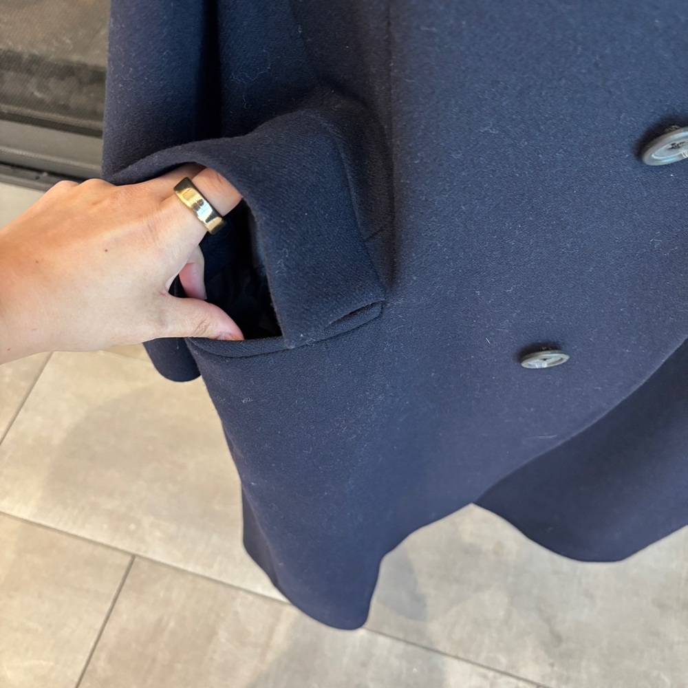 Vintage Polo By Ralph Lauren Men’s Wool Coat with velvet collar, Size L - Picture 7 of 16